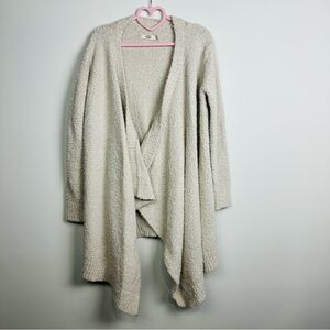 UGG Cream Open Front Cozy Fluffy Cardigan Size Small